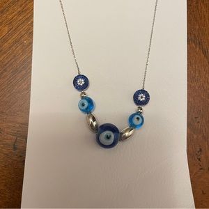 Sterling Silver Evil Eye Necklace